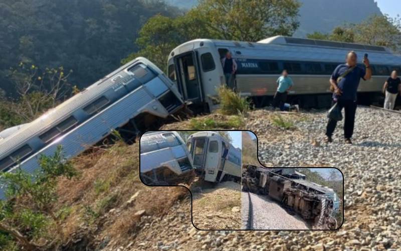 میکسیکو میں مسافر ٹرین پٹری سے اتری۔ 13 افراد ہلاک، 98 زخمی 